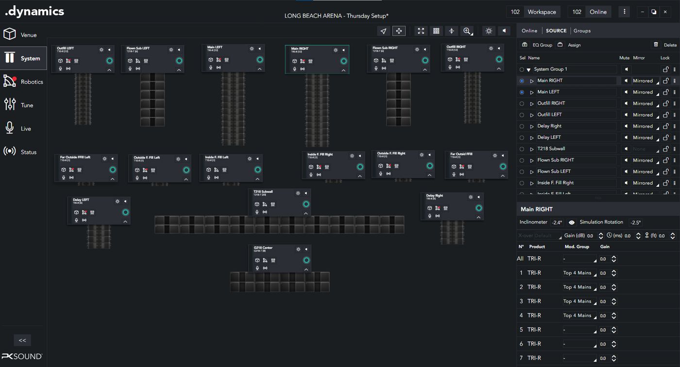 .dynamics software interface