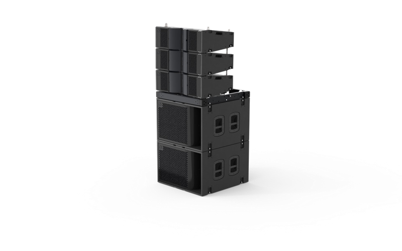 T8 ground stack with subwoofers